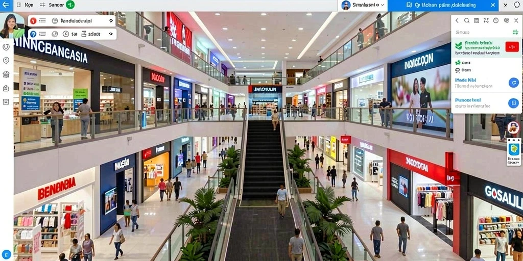 Tampilan grafis yang memukau dari permainan slot.