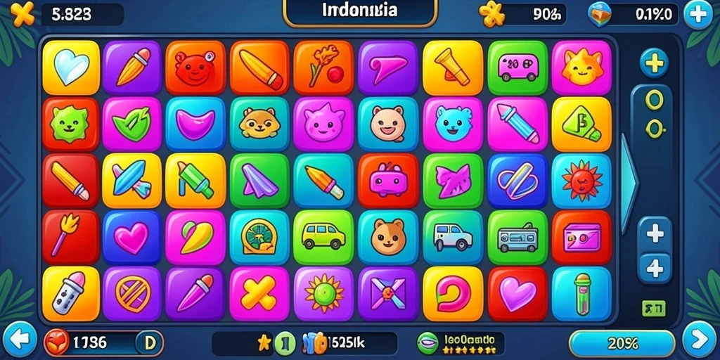 Screenshot permainan slot dengan tema petualangan.