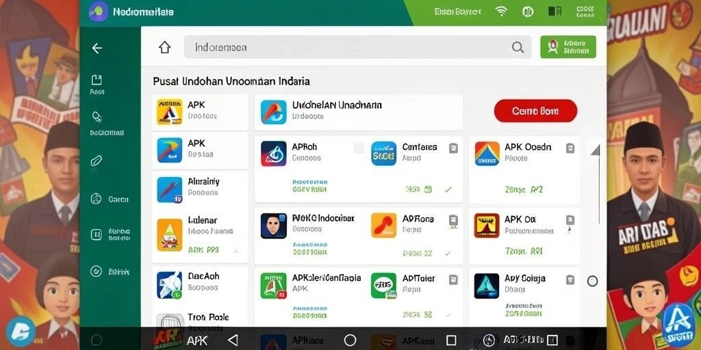 Screenshot menampilkan beragam tema permainan slot yang tersedia.