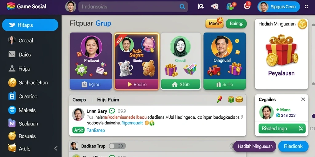 Tampilan awal aplikasi SUPERLIGATOTO yang menarik.