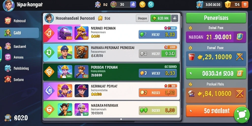 Tampilan antarmuka aplikasi yang menarik dan modern.